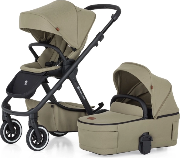Petite&Mars poussette combinée Icon 2en1 dove grey lite air