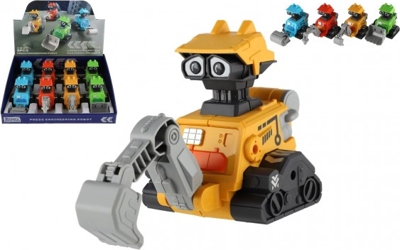 Robot spatial à inertie – robot en plastique roulant 14 cm, 4 types