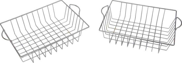 Masterkidz – lot de 2 paniers en métal – égouttoir pour vaisselle pour cuisine pour enfants