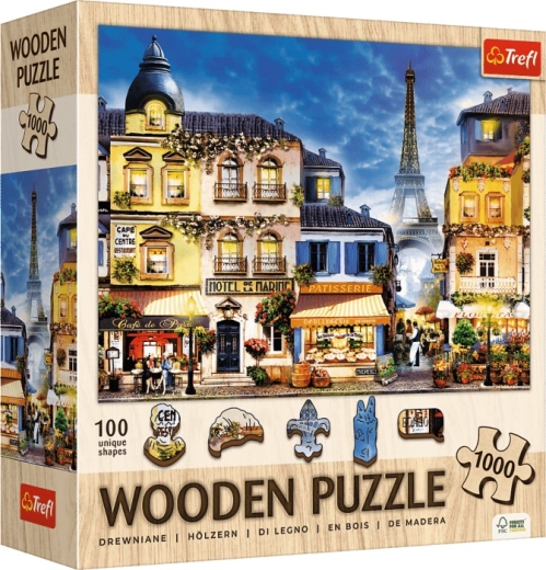 Puzzle en bois TREFL Rue française 1000 pièces