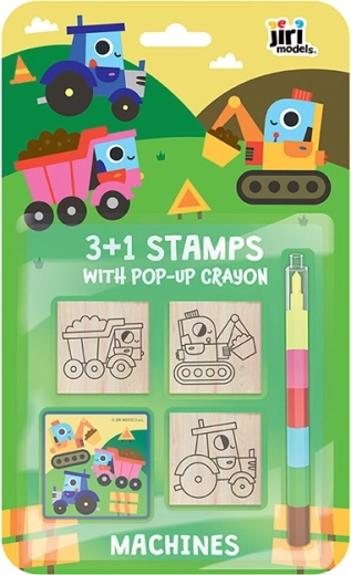 Tampons 3+1 avec crayon de cire Machines
