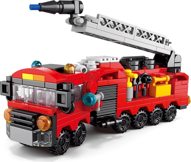 Jeu de construction Pompiers – 12 véhicules