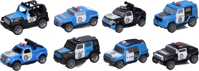 Voiture d'intervention policière à friction 10 cm