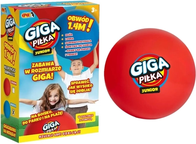 EPEE Gigaballon Junior rouge avec pompe