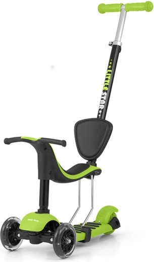 Milly Mally Little Star trottinette et draisienne enfant verte