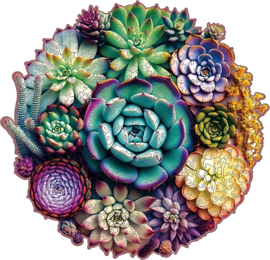 Puzzle en bois d'évasion EscapeWelt Succulentes 200 pièces