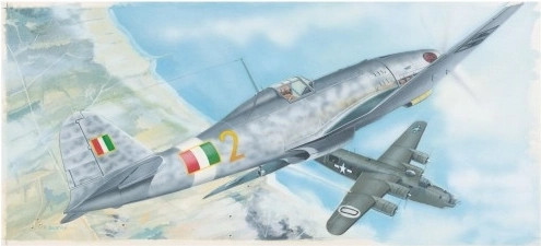 Maquette en plastique d’avion Fiat G.55 1:48