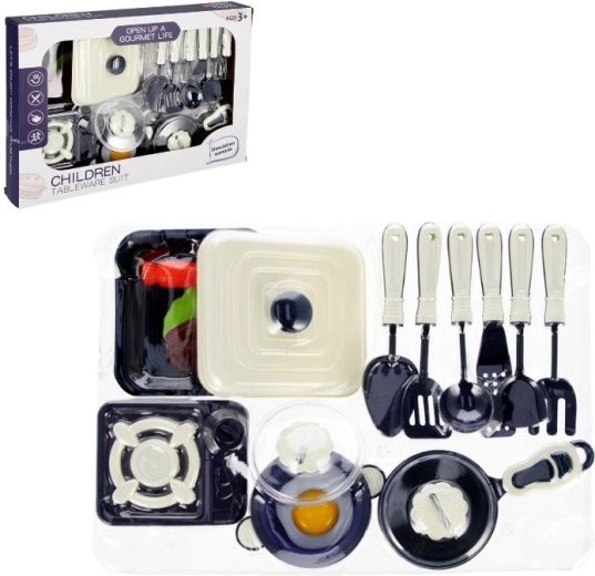 Set de cuisine enfant avec réchaud et ustensiles