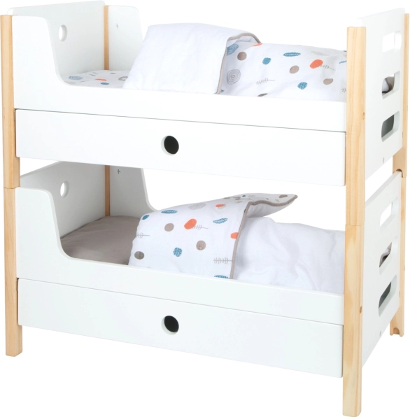 lit superposé en bois pour poupées Little Button