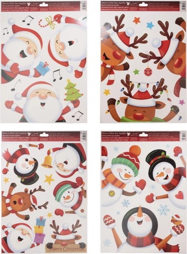 Film décoratif de fenêtre de Noël pour enfants 30 × 42 cm