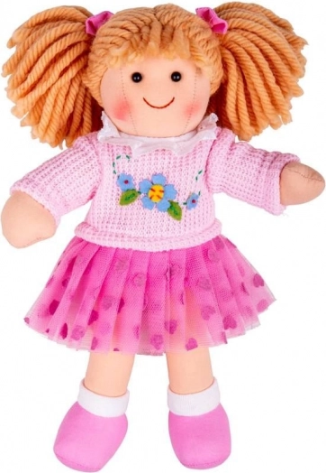 Bigjigs Toys Poupée en tissu Jasmin 28 cm