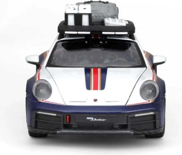 Modèle métallique voiture 1:24 Porsche 911 Dakar Roughroads bleu
