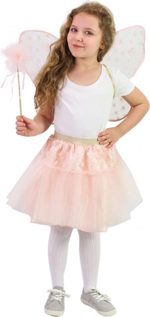 Costume de fée rose avec motif floral