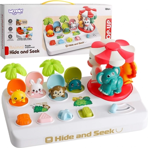 WOPIE animaux escamotables Pop Up carrousel jouet interactif