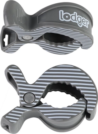 Clip d’emmaillotage Lodger Carbon Stripe - lot de 2