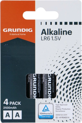 Piles alcalines AA GRUNDIG 2100 mAh, 4 pcs