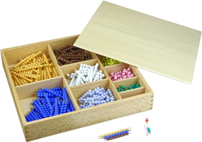 Moyo boîte de perles Montessori – escaliers colorés (1–10)