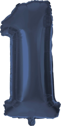 Ballon aluminium chiffre 1 30 cm bleu TORO