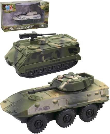 Tank métallique à rétrofriction à l’échelle 1:55 - 1 pièce