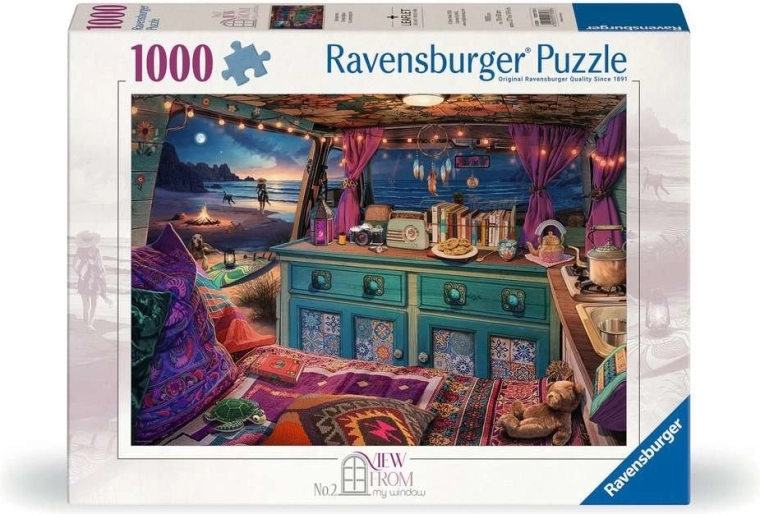 Puzzle Ravensburger View From My Window 2 : camping-car 1000 pièces