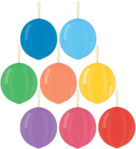 Ballon gonflable punch ball pastel Gemar avec élastique 45 cm - 1 pièce