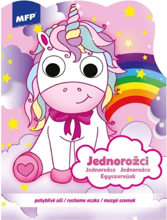 Livres à Colorier Licornes avec Yeux Mobiles