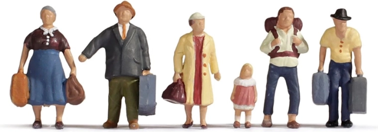 Noch set de figurines de voyageurs H0