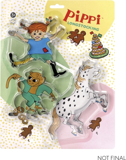 Pippi – set d’emporte-pièces à biscuits (3 pcs)