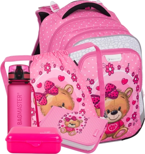 Bagmaster LUMI 24 h grand set scolaire pour élèves de CP avec ourson