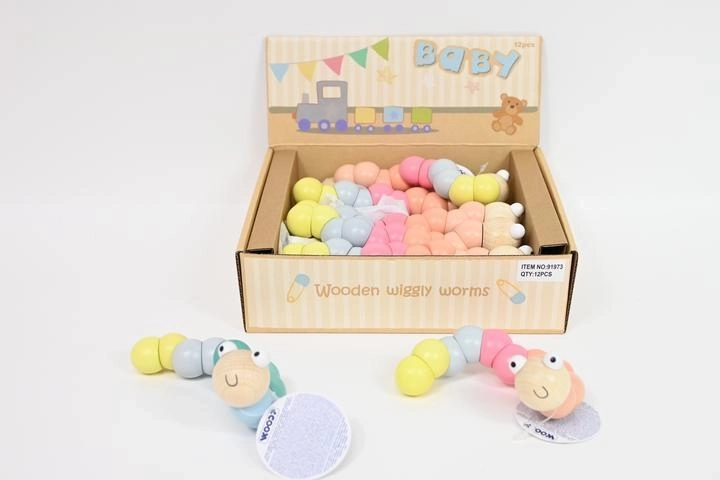 Chenille papillon Woodyland – jouet en bois articulé et flexible