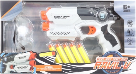 Pistolet enfant avec balles en mousse et lunettes
