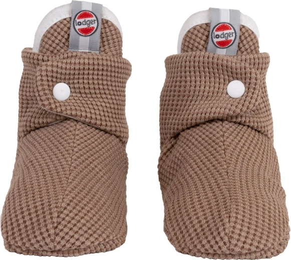 Chaussons en coton Lodger Slipper Ciumbelle beige 6–12 mois