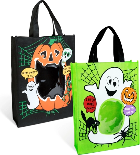 Sac cadeau d’Halloween avec fenêtre - 1 pièce