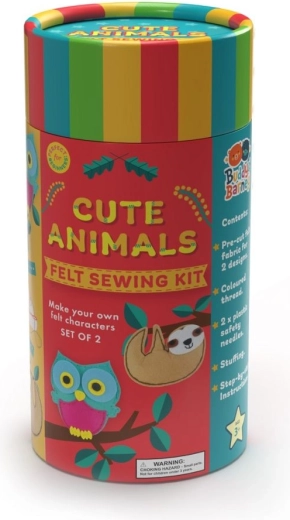 Kit de couture Buddy & Barney pour créer des animaux en feutrine, dès 3 ans