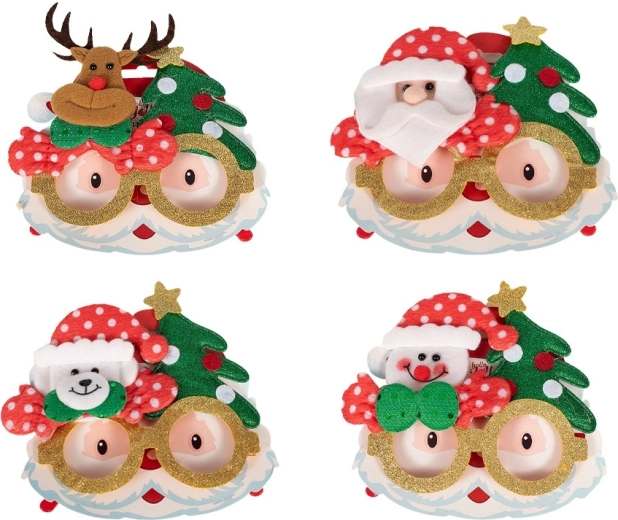 Lunettes de Noël à paillettes
