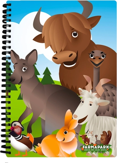 Cahier Prime 3D – Animaux du parc fermier
