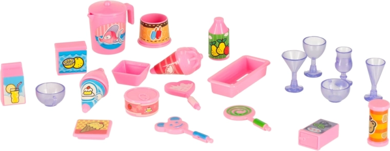 Nombreux accessoires pour jouer au glacier