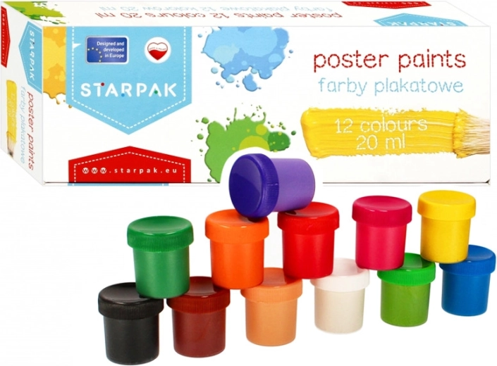 Set de peintures 12 pcs (20 ml) - 1 set