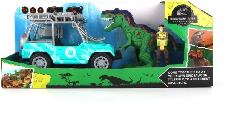 Set de dinosaure avec voiture