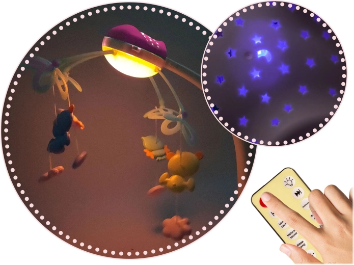 Lumière apaisante et projection étoilée