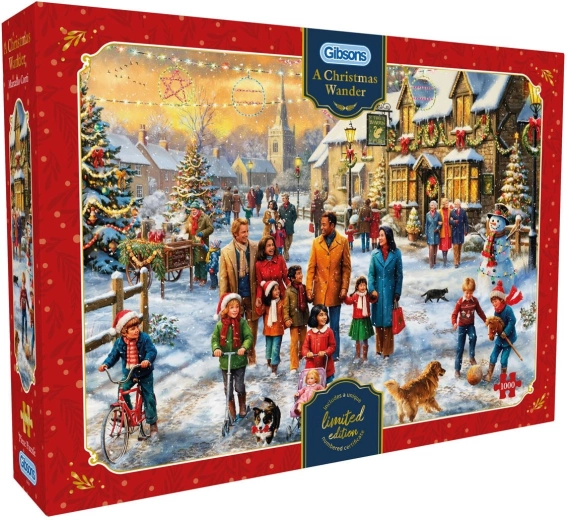 Puzzle Gibsons Promenade de Noël 1000 pièces