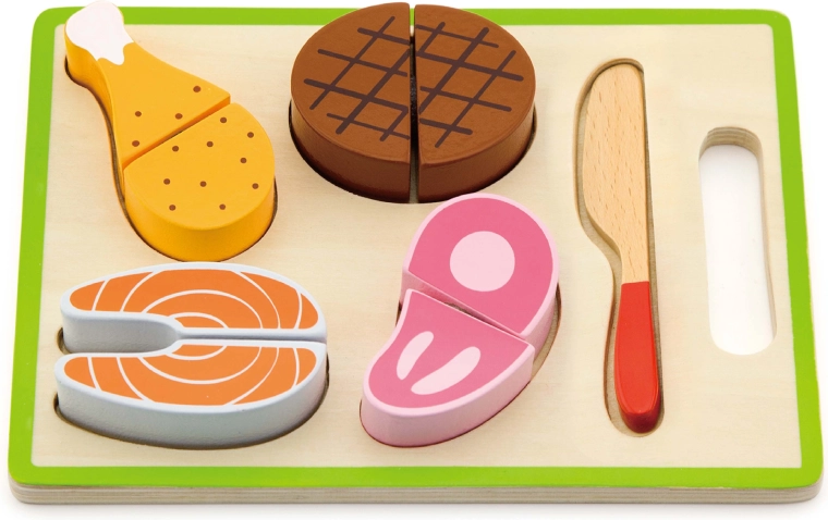 Babu puzzle en bois nourriture