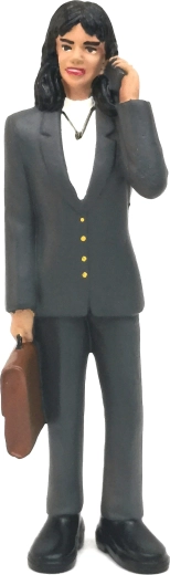 Figurine entrepreneuse 13,2 cm - 1 pièce