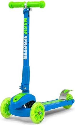 Trottinette Magic Bleu-Vert