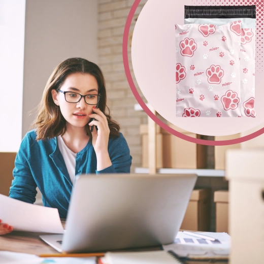 Fermeture autocollante pour un emballage express