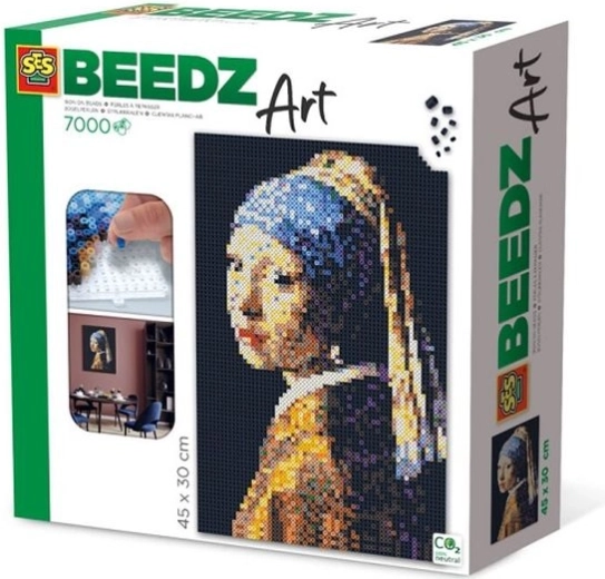 SES Creative BeedzArt perles à repasser – La Jeune Fille à la perle