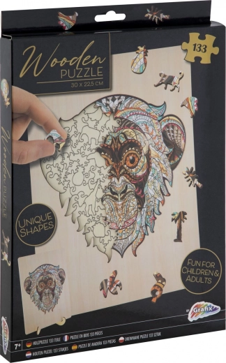Puzzle de contour singe 133 pièces