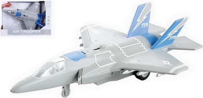 Avion militaire avec lumières et sons