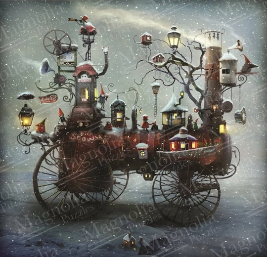 Puzzle Grande virée enneigée 1023 pièces