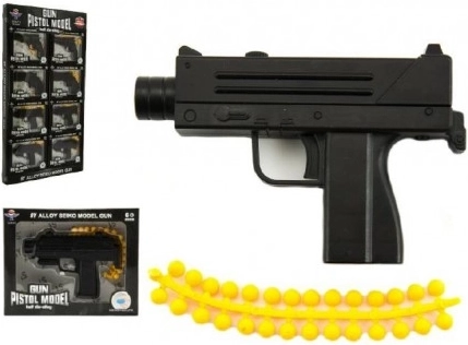 Pistolet pour enfants Teddies 11 cm à billes souples